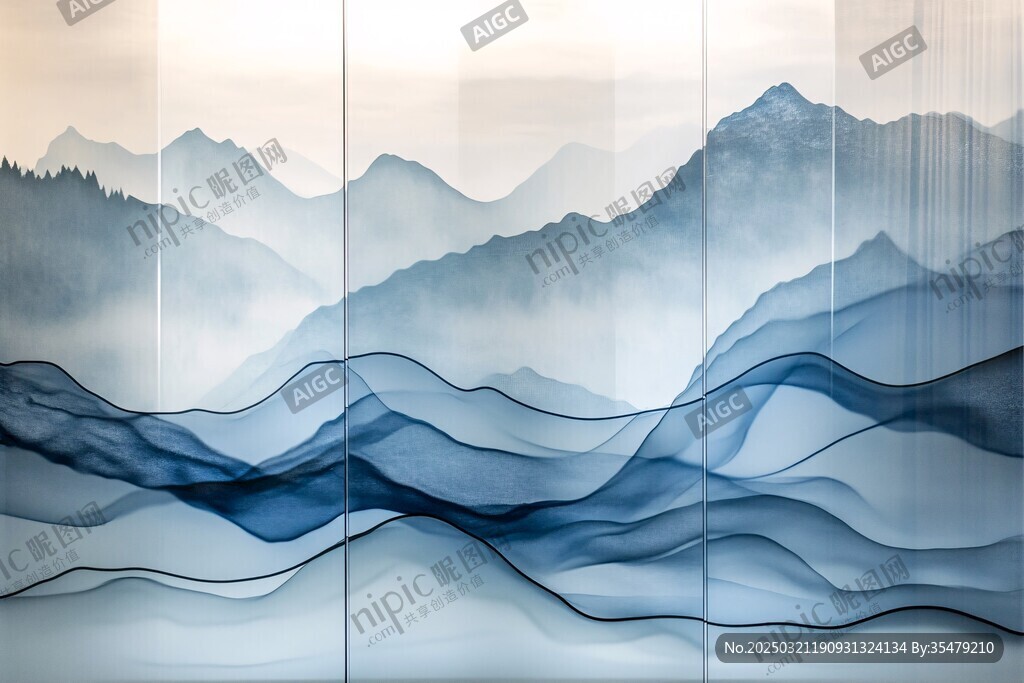 抽象山水畫