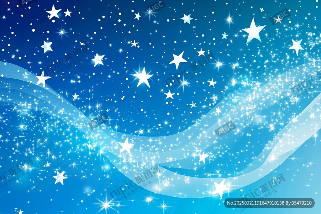 藍色星空夜晚