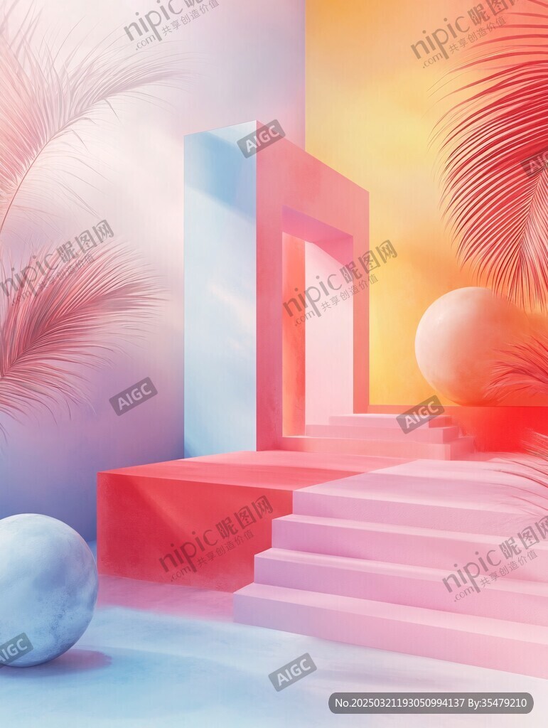 超現(xiàn)實(shí)主義幾何風(fēng)景
