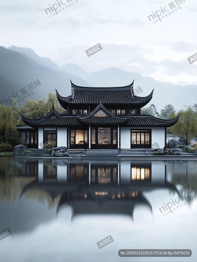 古典中國建筑與自然景觀的和諧融合
