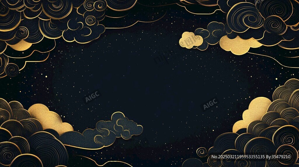 金色云朵之夜