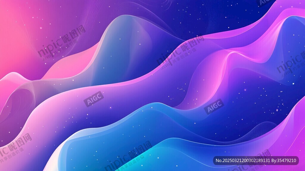 抽象的數(shù)字波浪