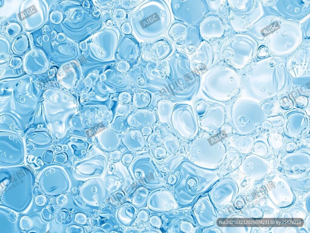 清澈的水泡