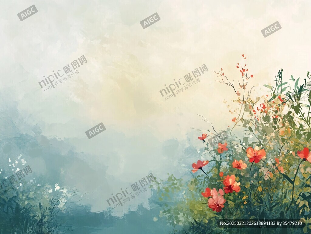 晨曦中的花園