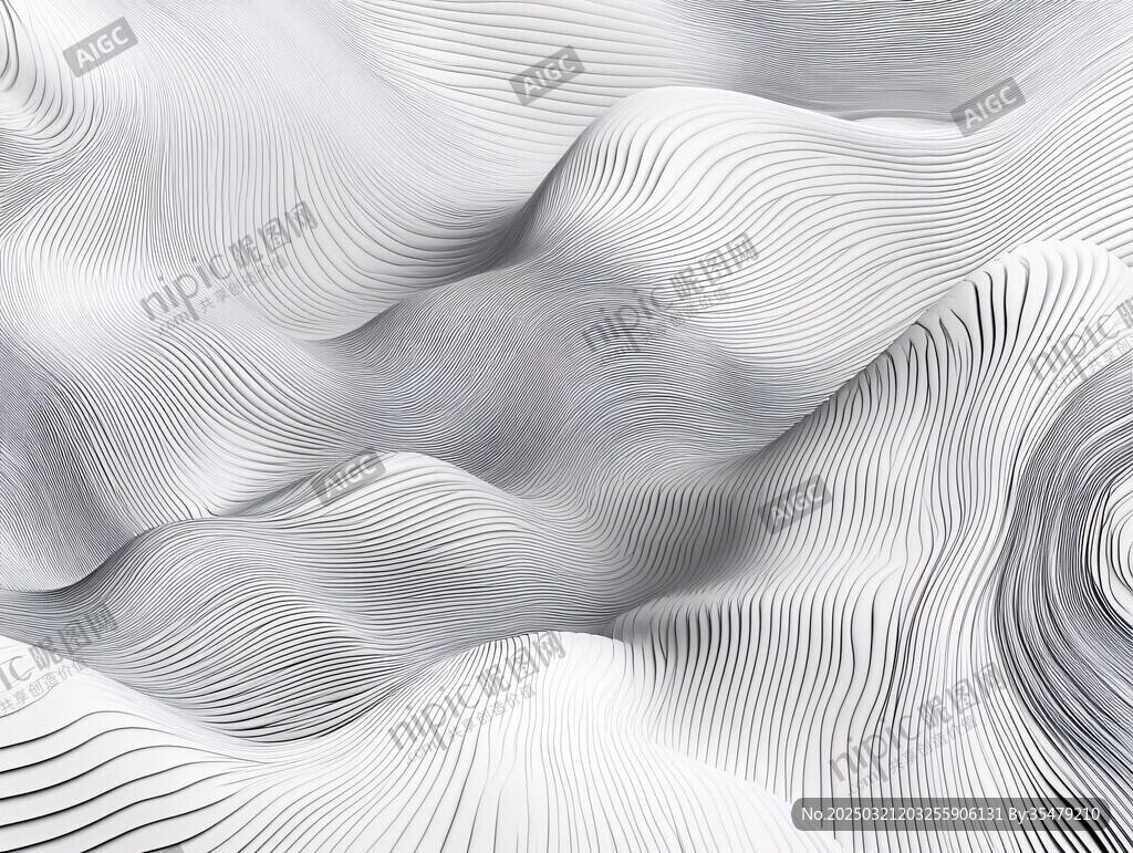 抽象線條地形