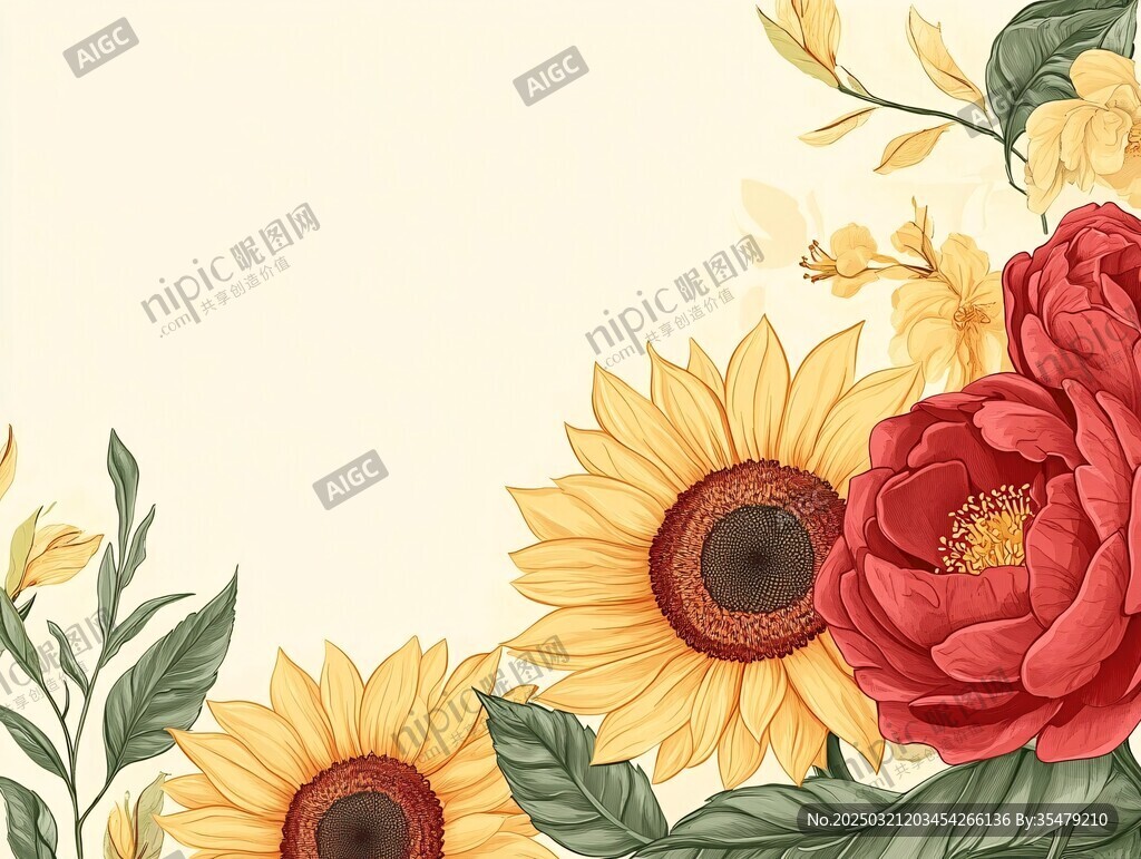 復(fù)古花卉圖案