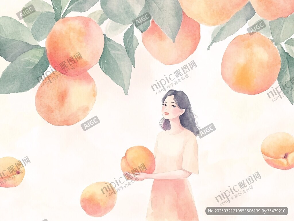 桃之夭夭 女孩與桃子
