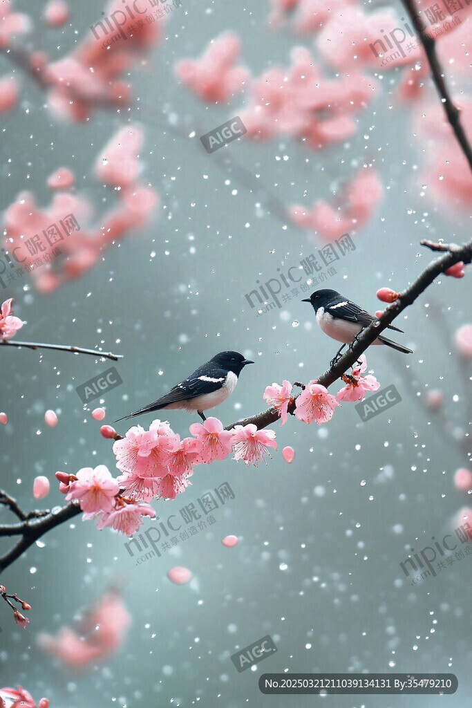 春雨中的浪漫