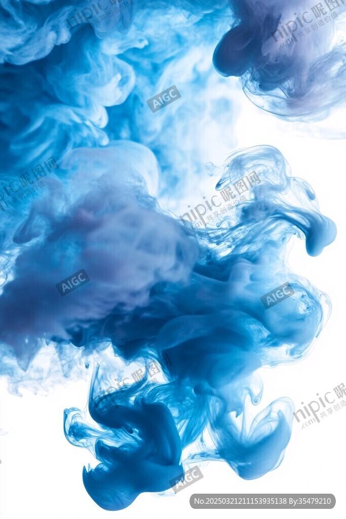 云霧繚繞的抽象畫