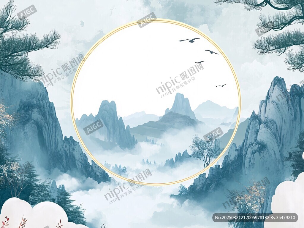 霧里看山圖