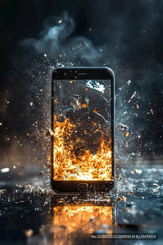 智能手機爆炸瞬間