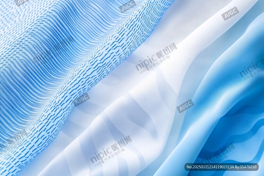 藍色調的紡織品之美