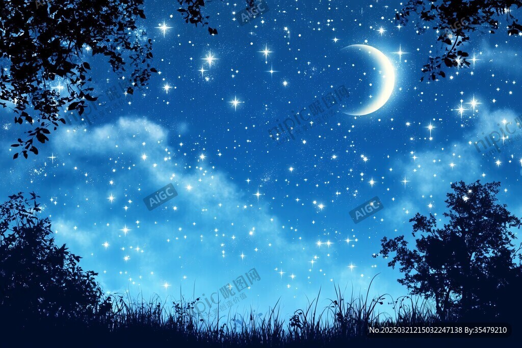 夜幕下的星空