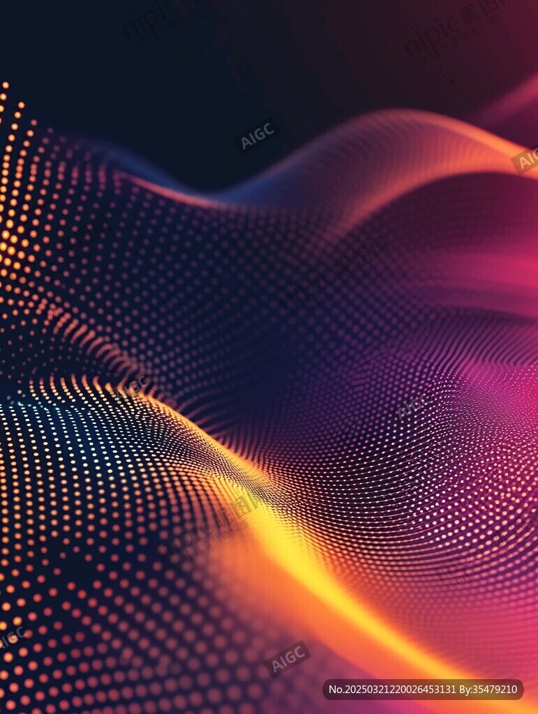 抽象的數字景觀