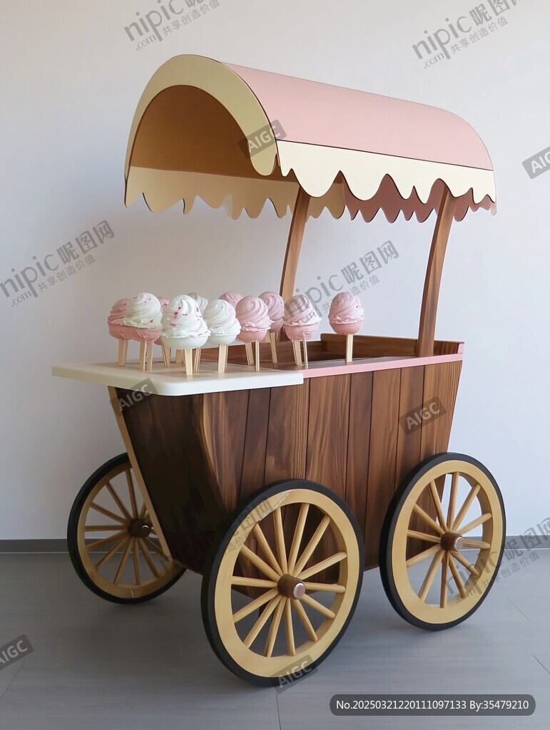 粉色糖果車