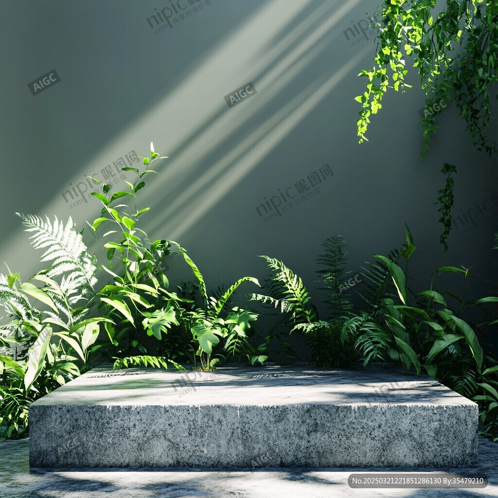 綠意盎然的室內花園