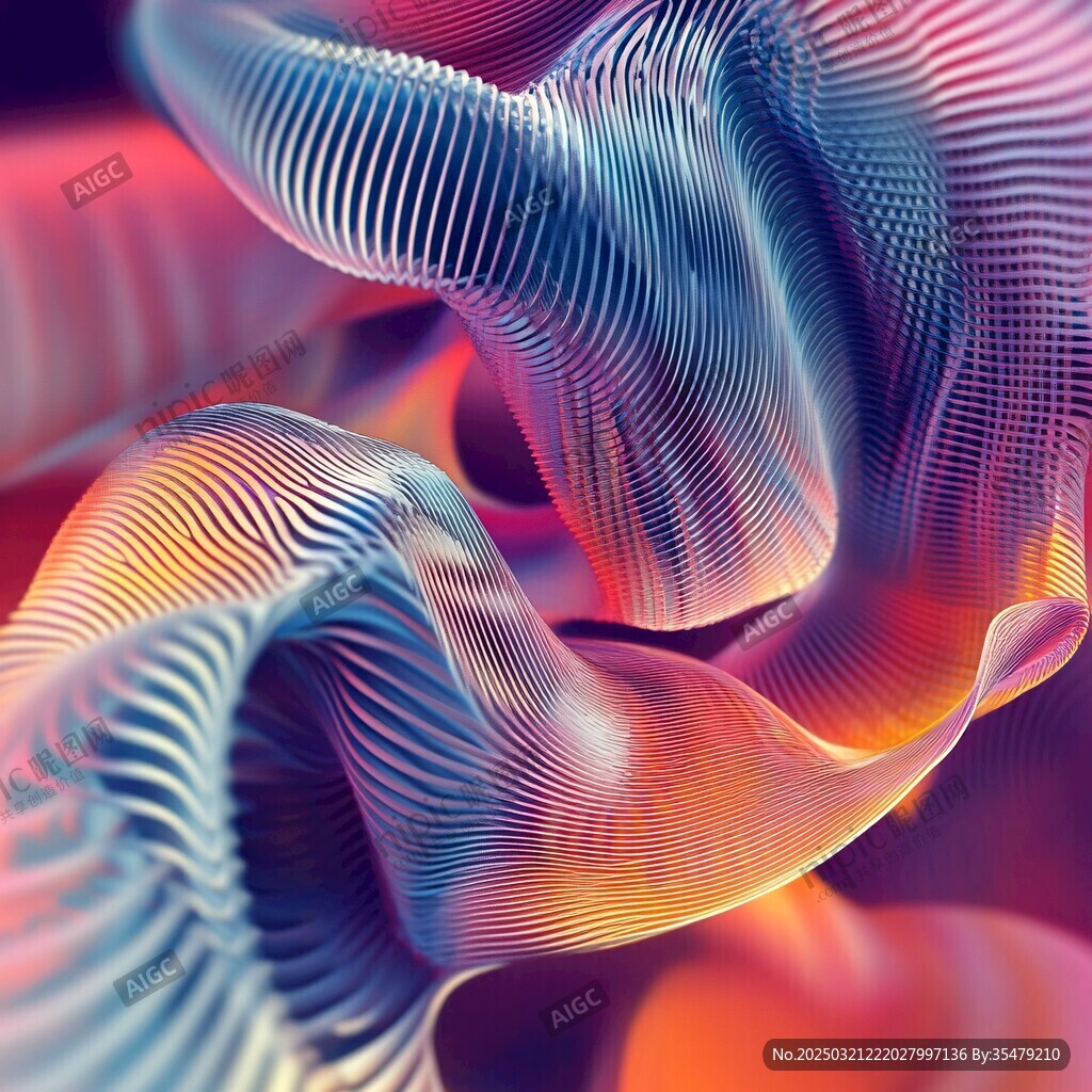 抽象波浪紋理