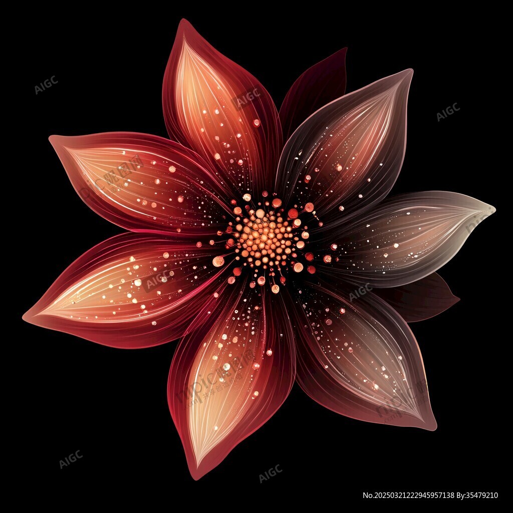 數字藝術花卉圖像