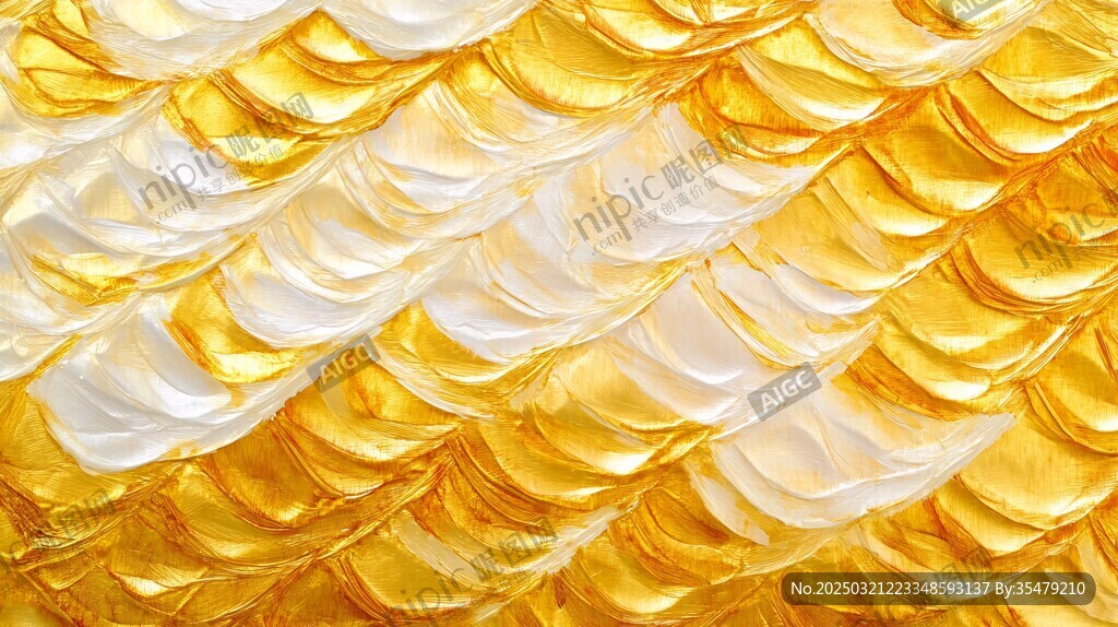金色羽毛紋理
