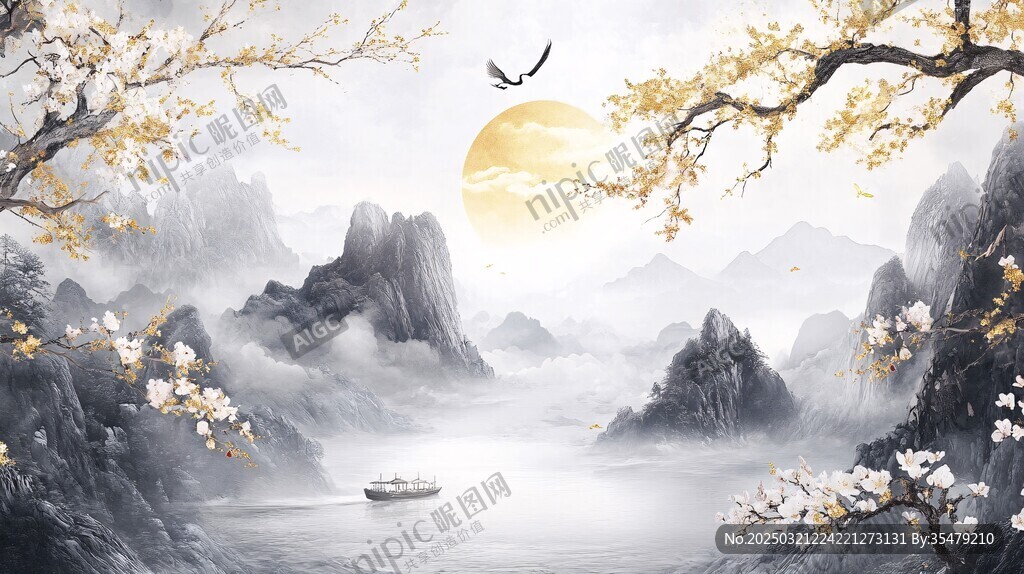 山水畫中的仙境