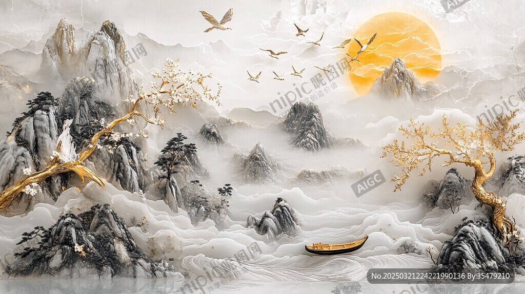 山水畫中的仙境