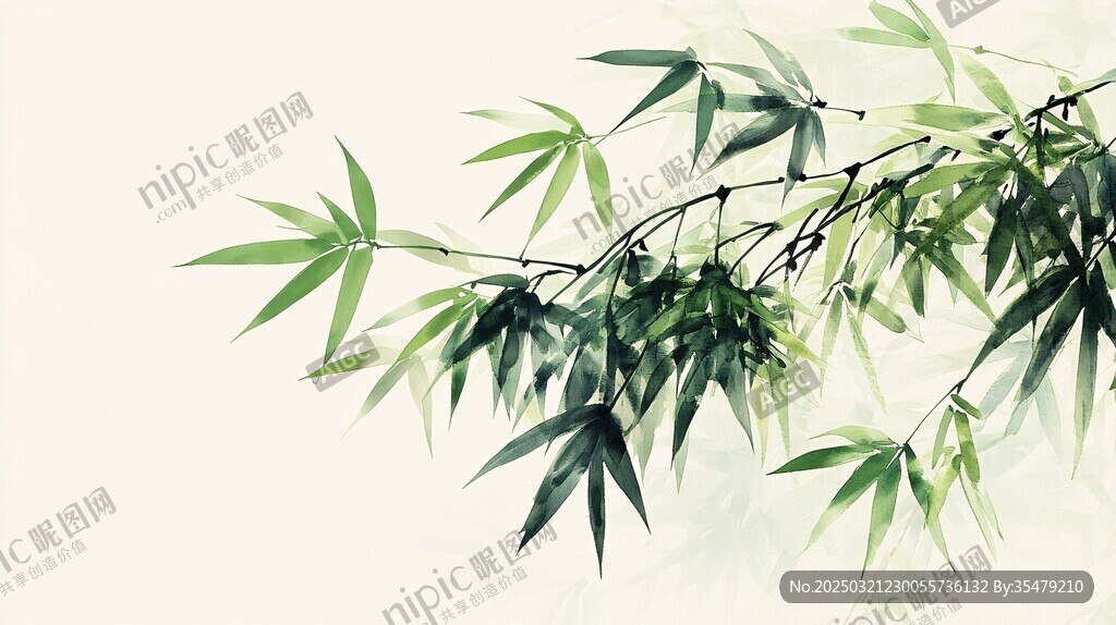 翠竹搖曳