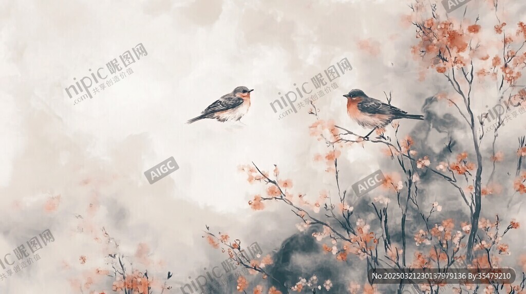 花鳥畫中的和諧之美