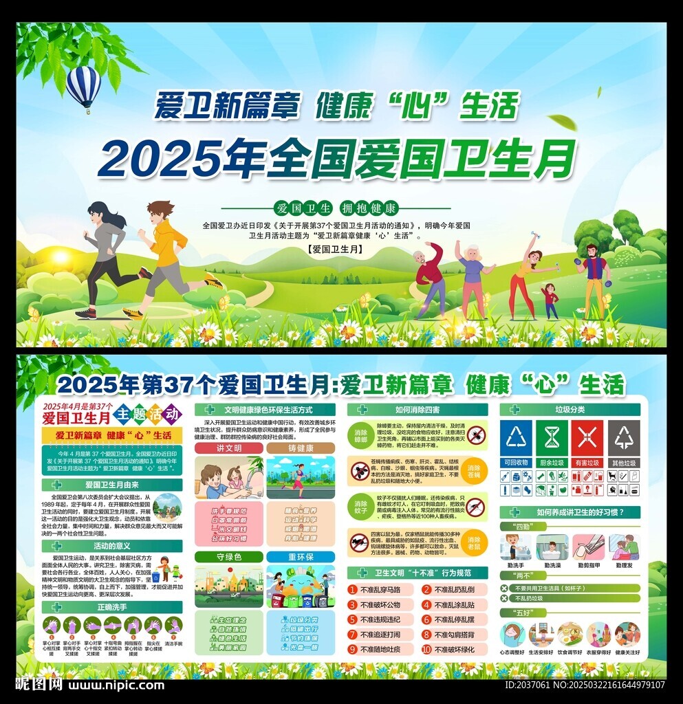 2025年全國愛國衛(wèi)生月展板