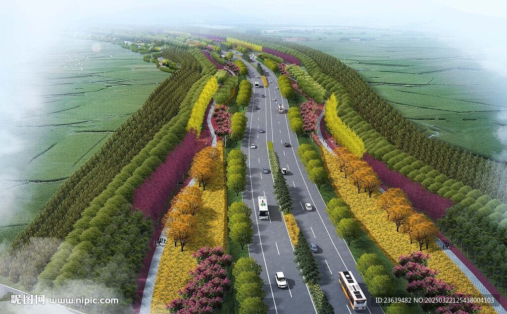 道路景觀效果圖