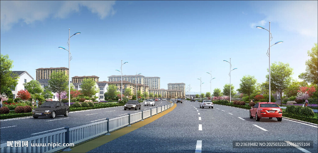 道路綠化效果圖