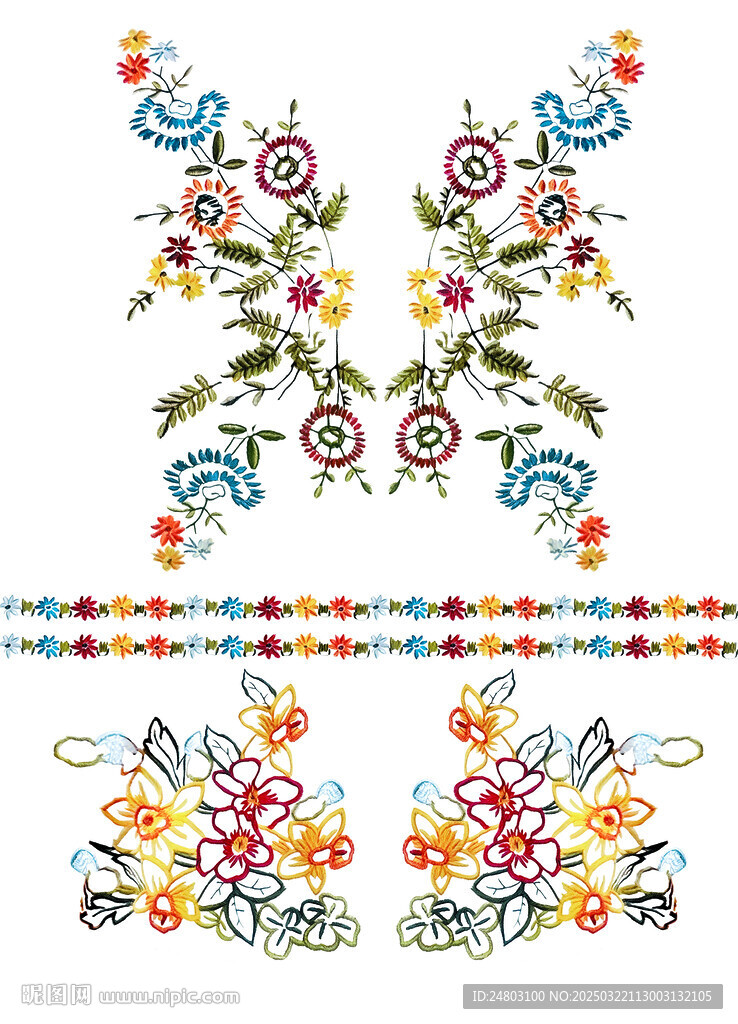 刺繡花