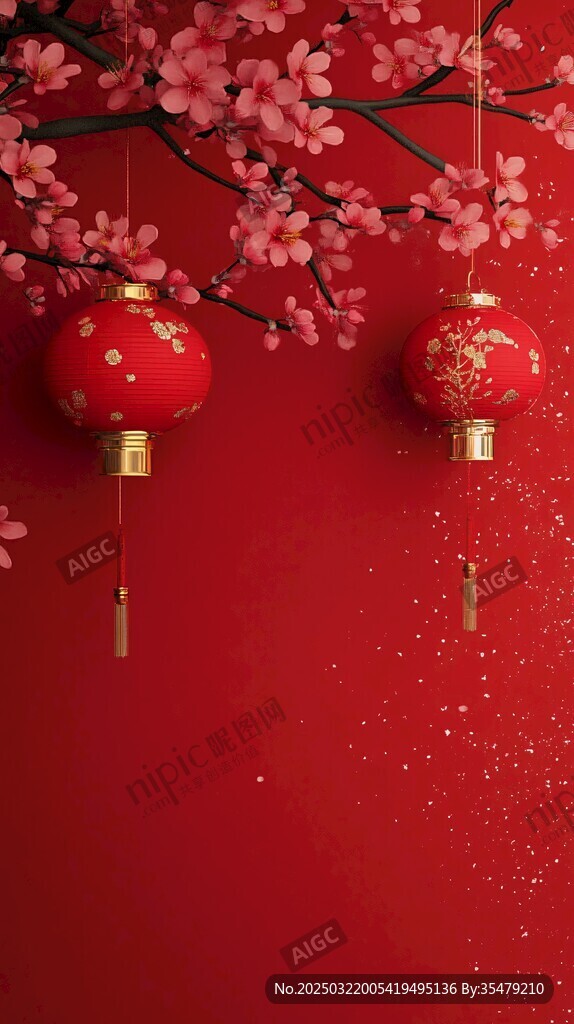 春意濃濃 紅燈高掛