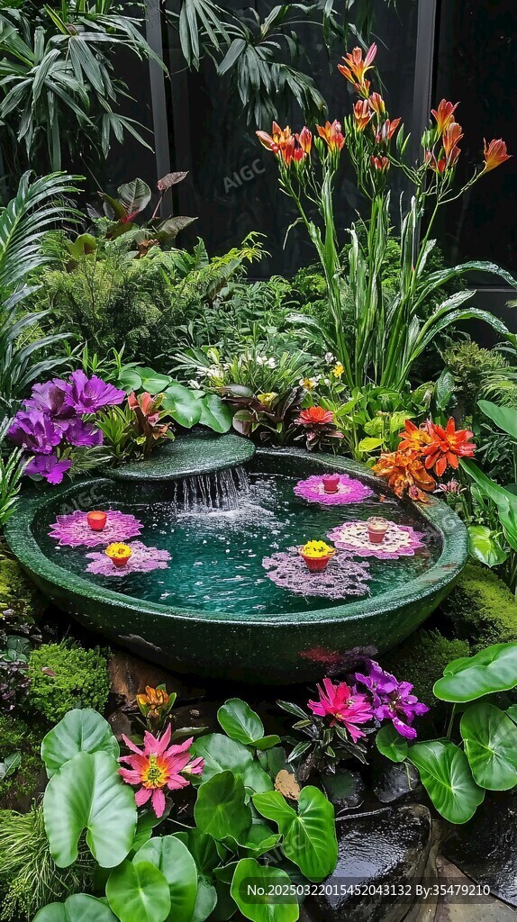 花園中的寧?kù)o綠洲