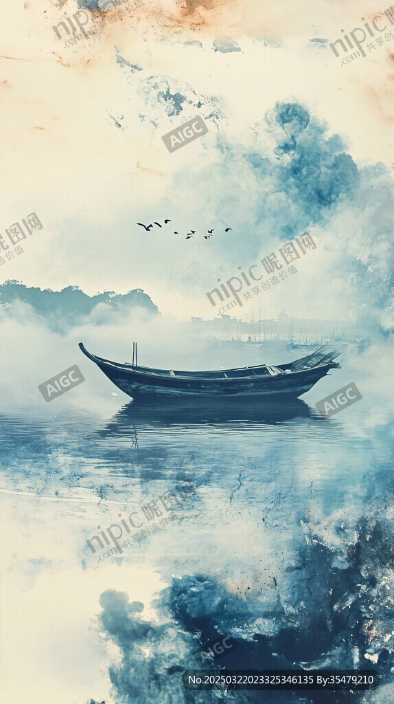 霧里看船