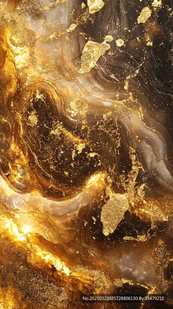 金色大理石紋理背景