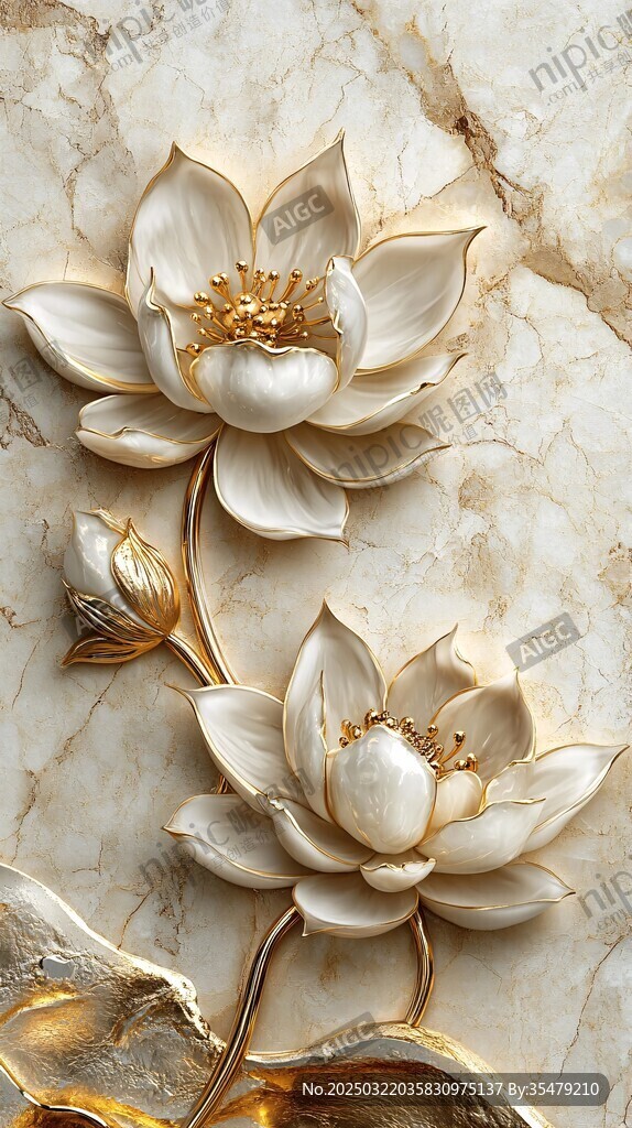 金蓮花壁畫