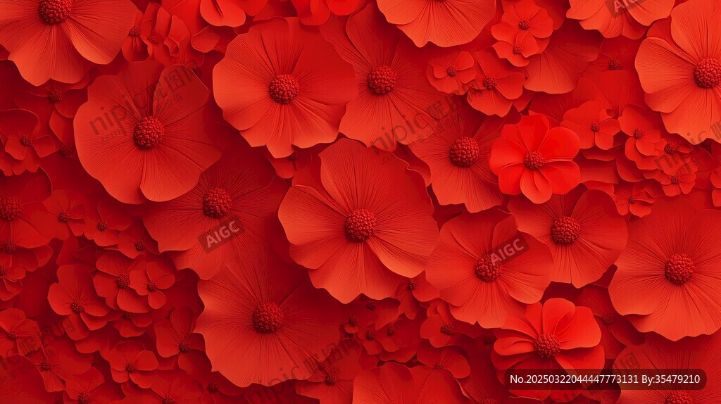 紅色花海