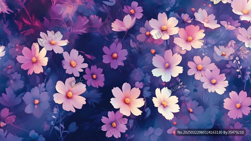 紫色花海