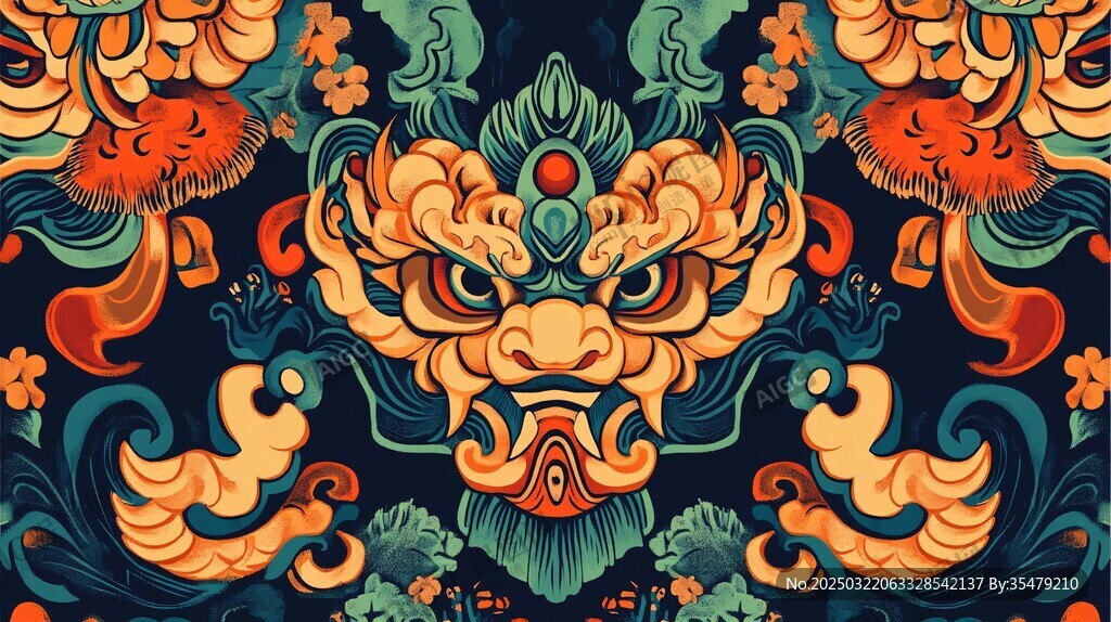 彩色抽象裝飾藝術