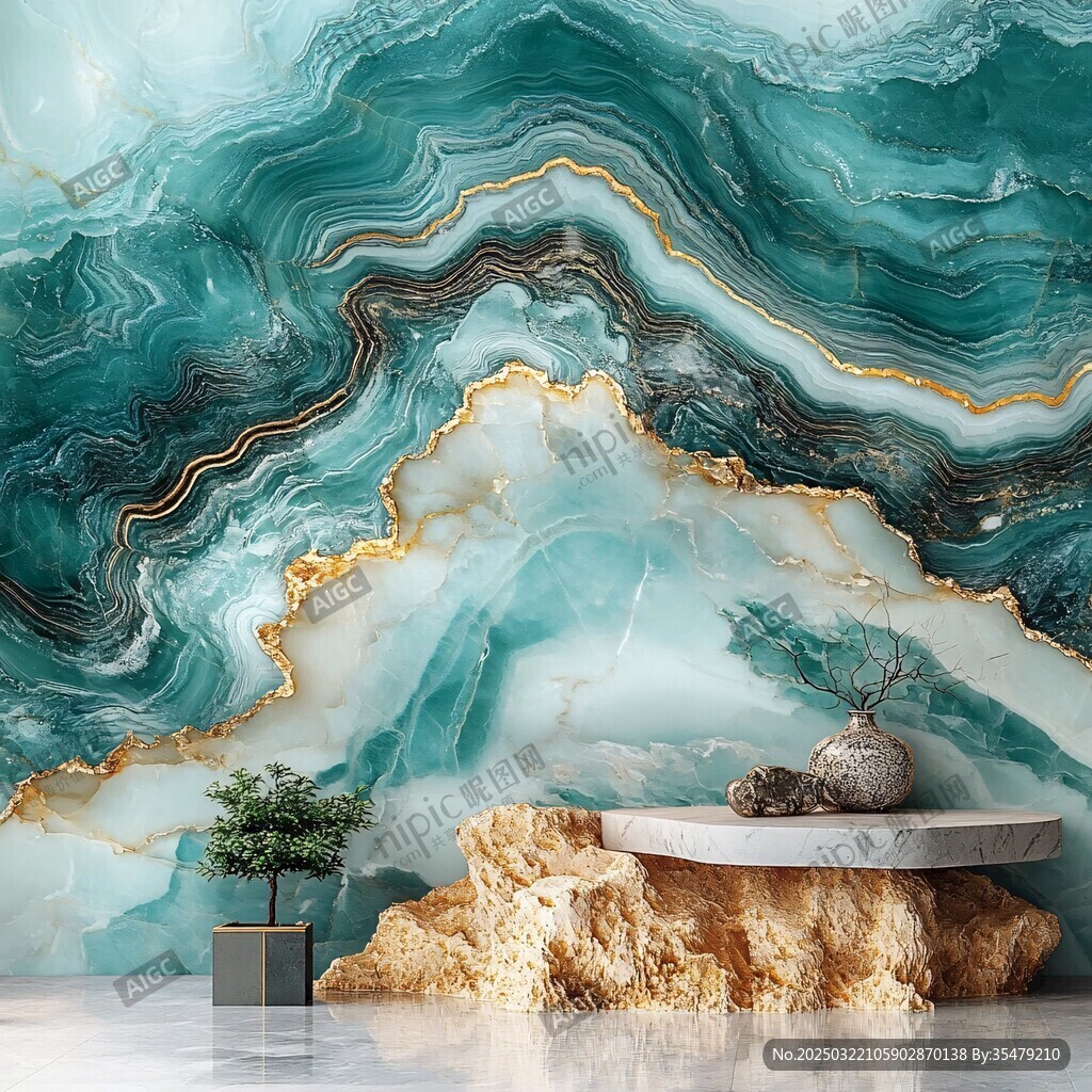 翠玉石紋背景