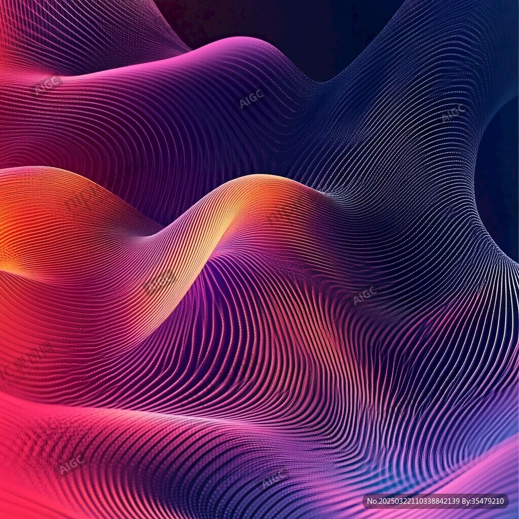 抽象的數字波浪
