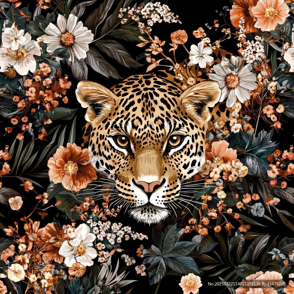 野性之美 花卉與動物的和諧共舞