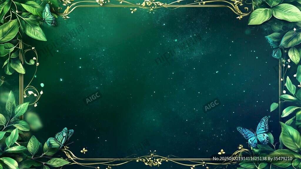 綠色星空蝴蝶花園