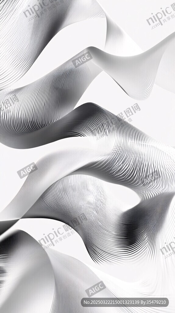 抽象波浪線藝術(shù)