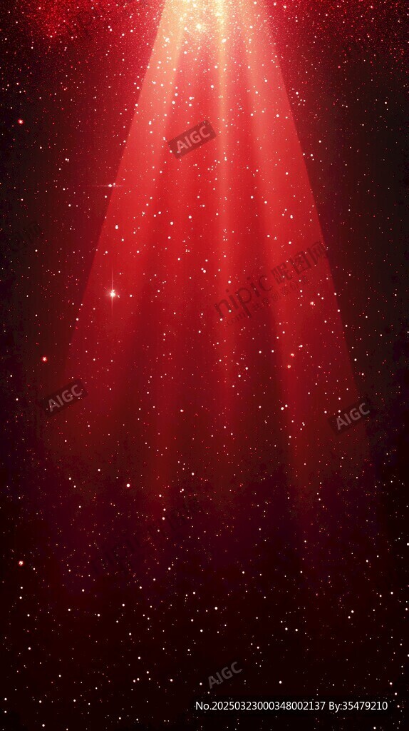 紅光下的星空