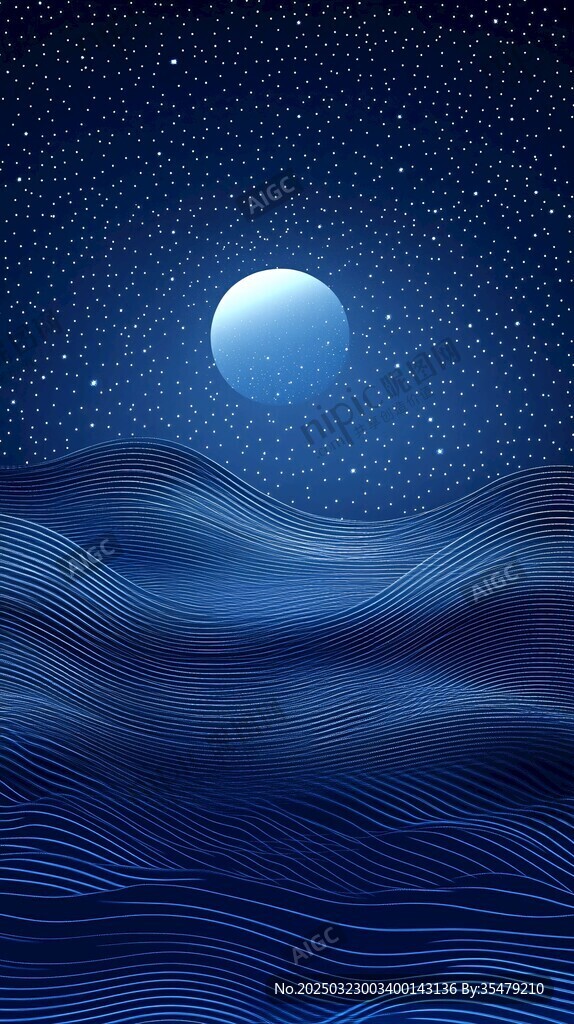 夜幕下的宇宙之舞
