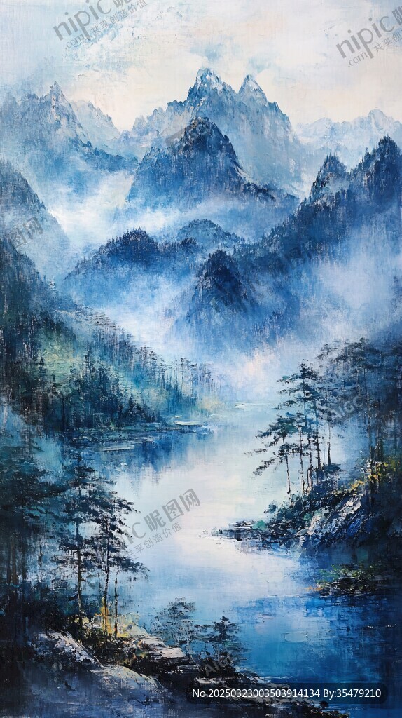 山水畫中的寧靜之境