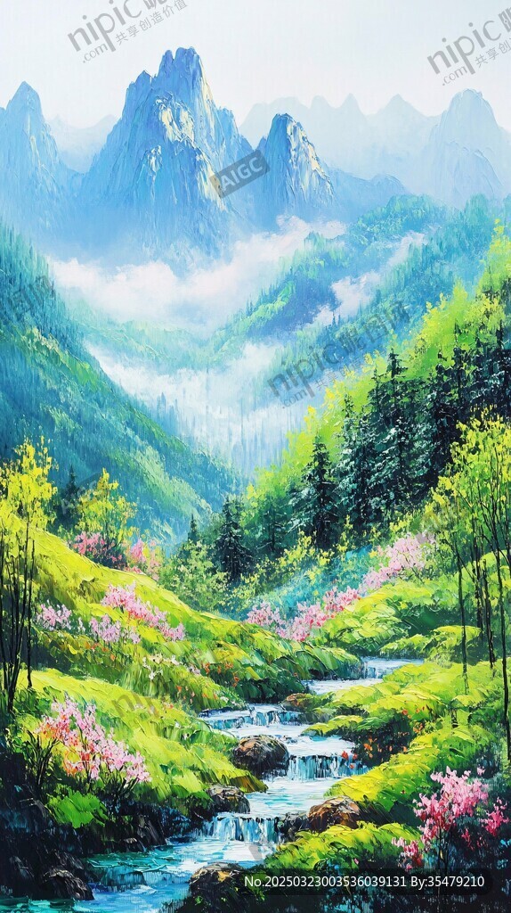 山谷的清晨
