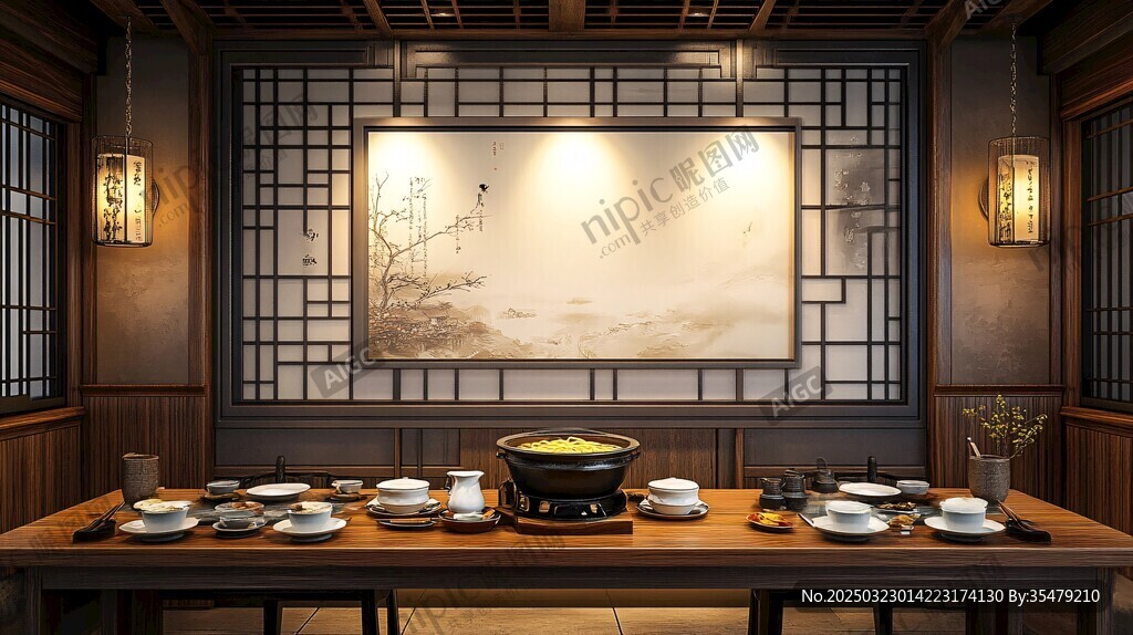 古風(fēng)餐廳內(nèi)景