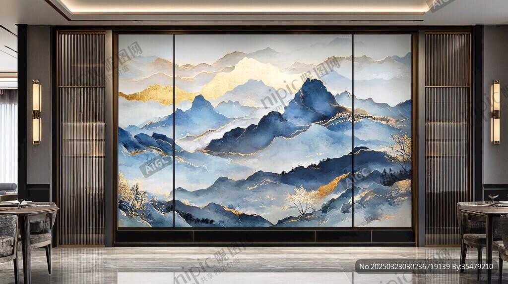 山水畫風(fēng)格的室內(nèi)設(shè)計(jì)